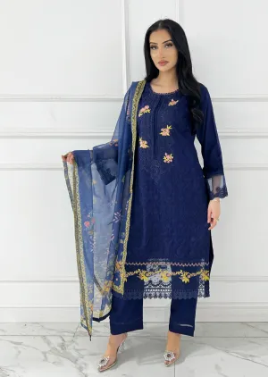 ATR-1120 - Blue - Sehrish B Lux Cotton