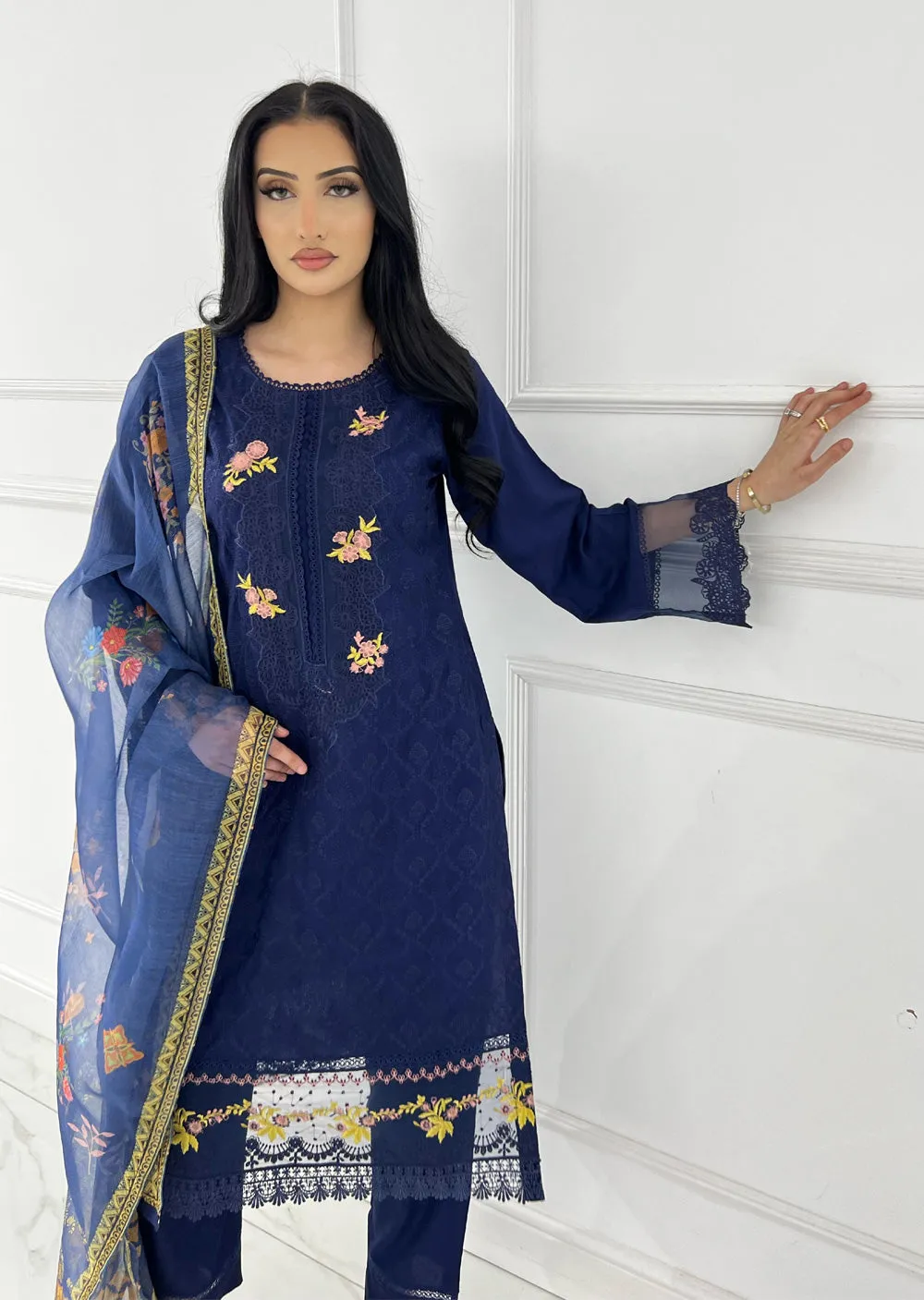 ATR-1120 - Blue - Sehrish B Lux Cotton
