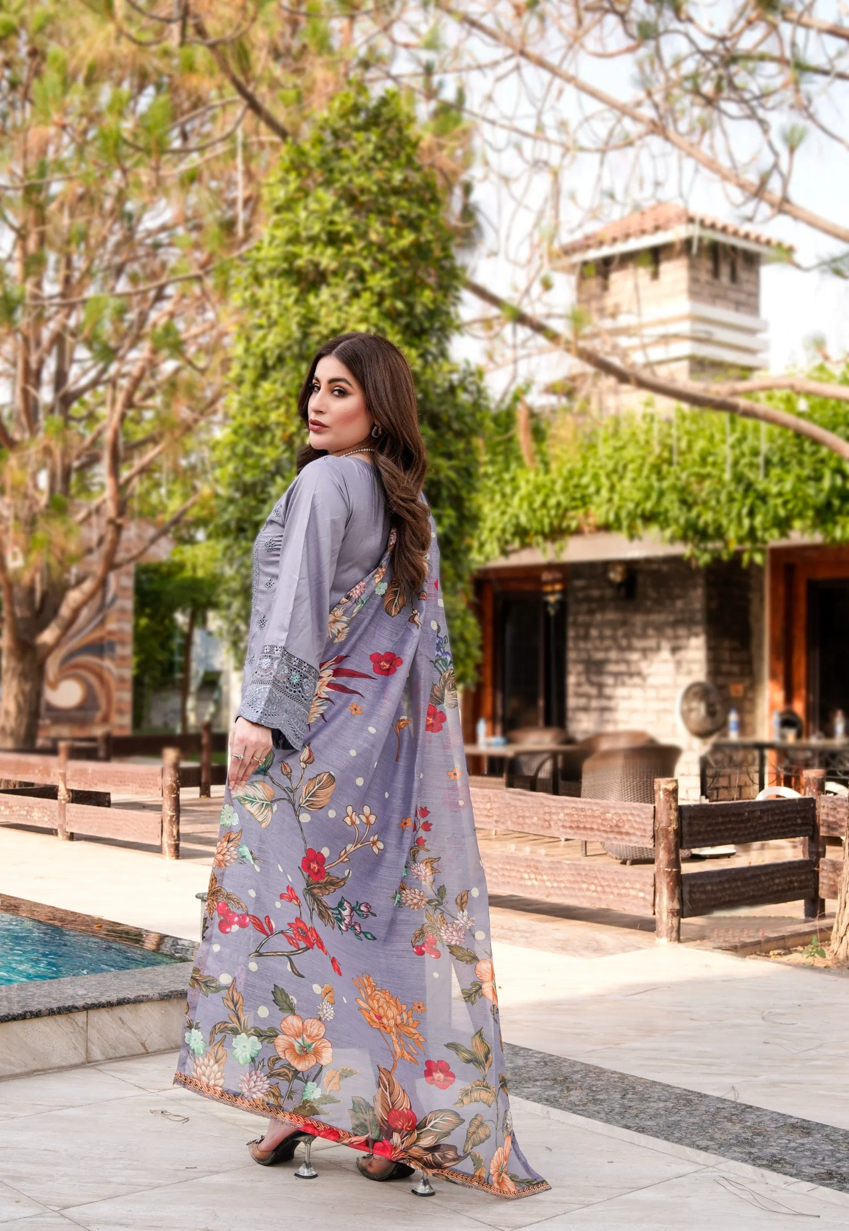 ATR-1130 - Grey - Sehrish B Lux Cotton