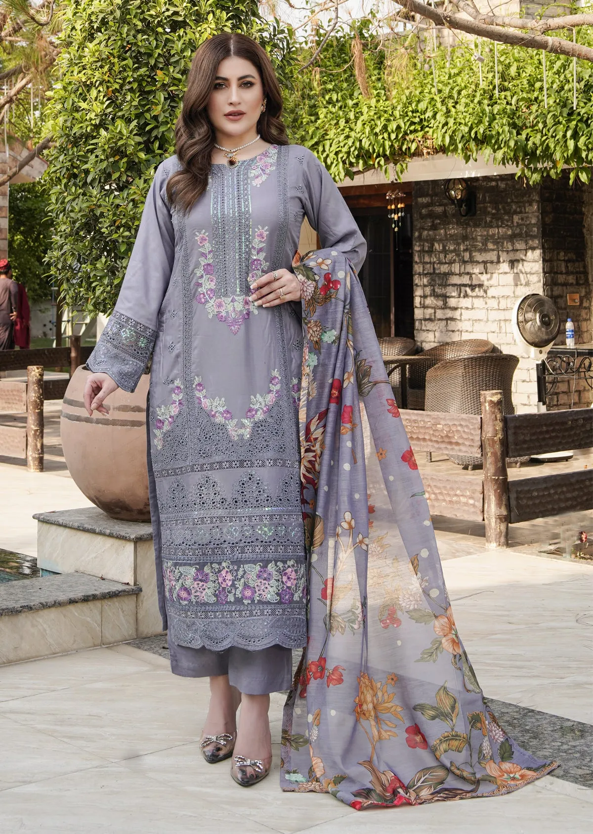 ATR-1130 - Grey - Sehrish B Lux Cotton