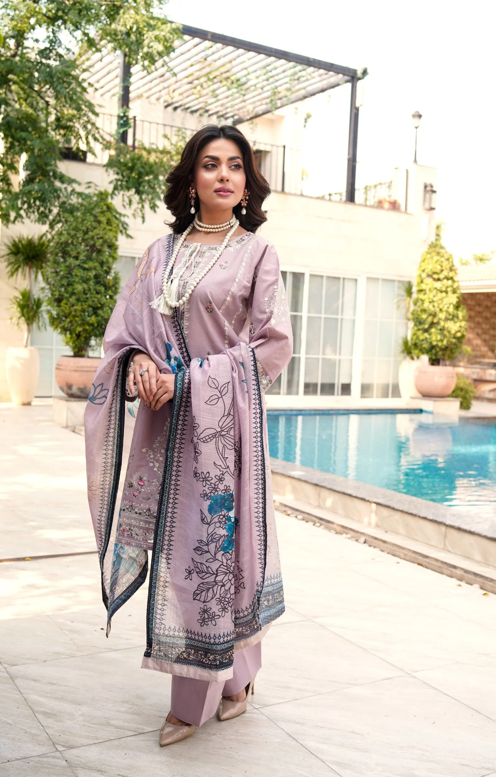ATR-1146- Lilac - Sehrish B Lux Cotton