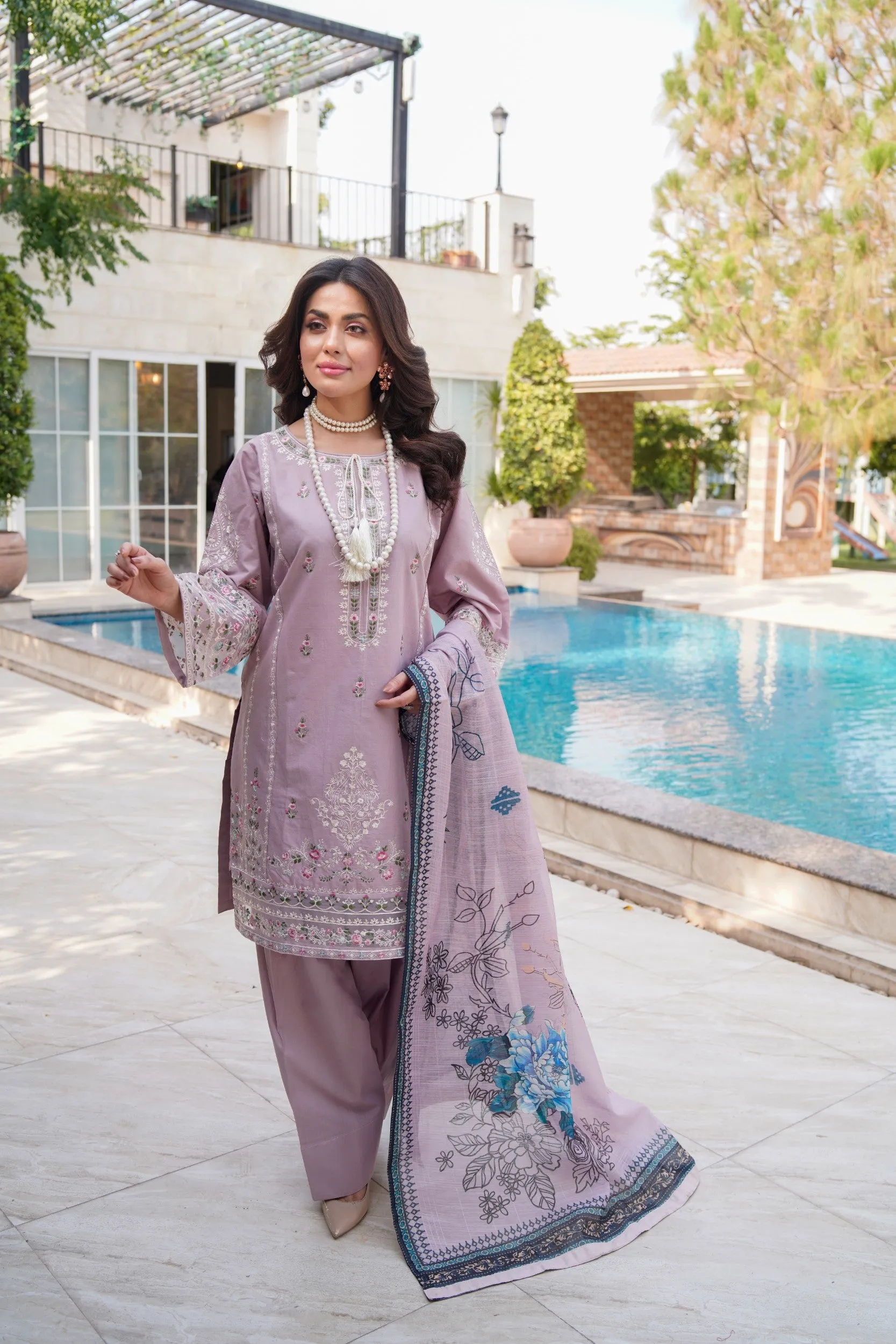 ATR-1146- Lilac - Sehrish B Lux Cotton
