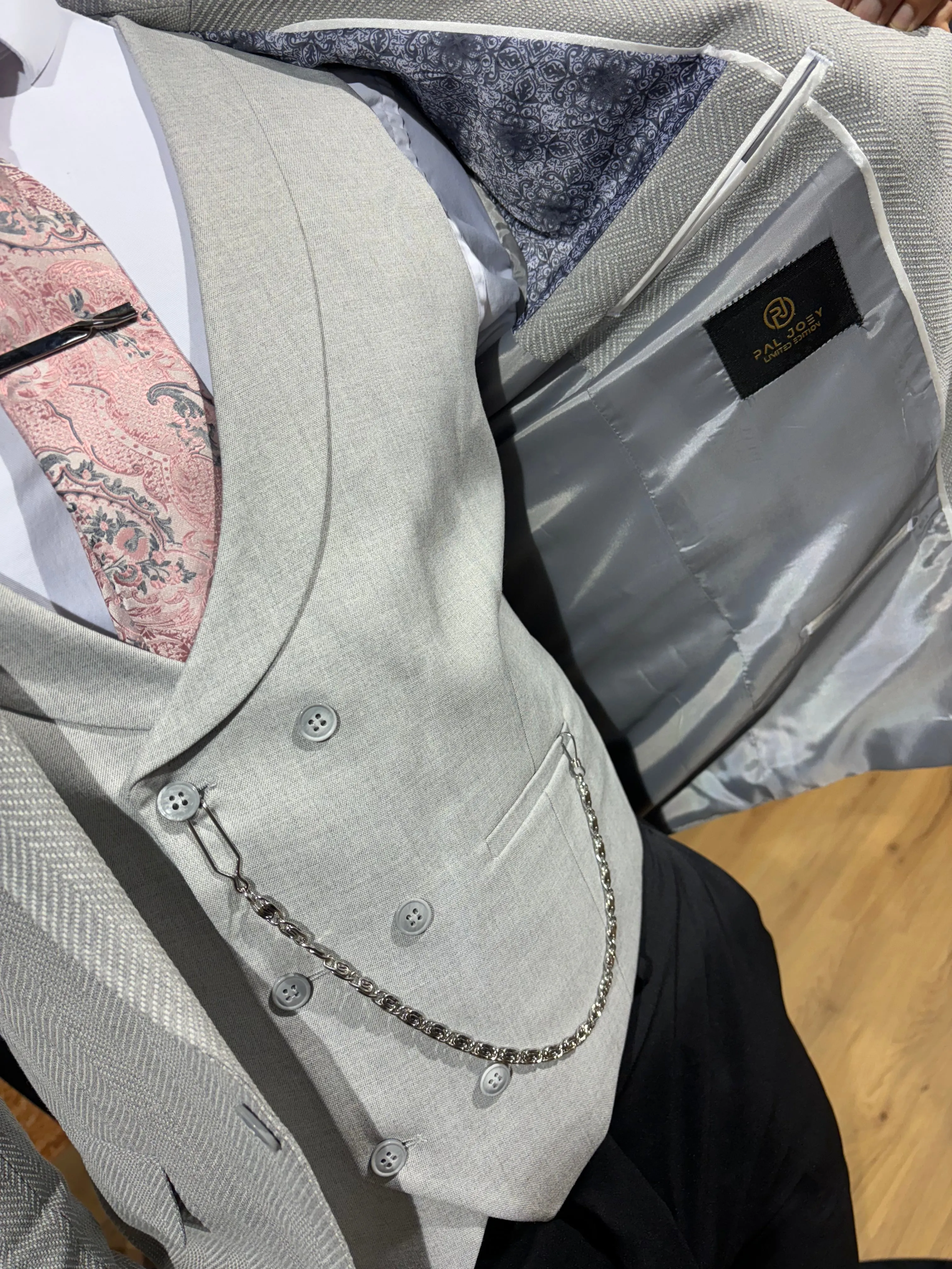 Barbaro - Grey 3 Piece Suit