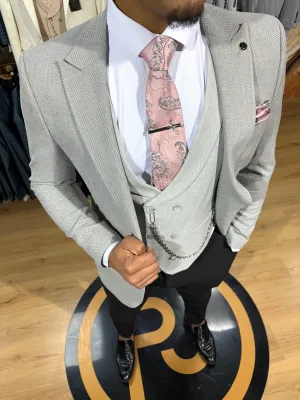 Barbaro - Grey 3 Piece Suit