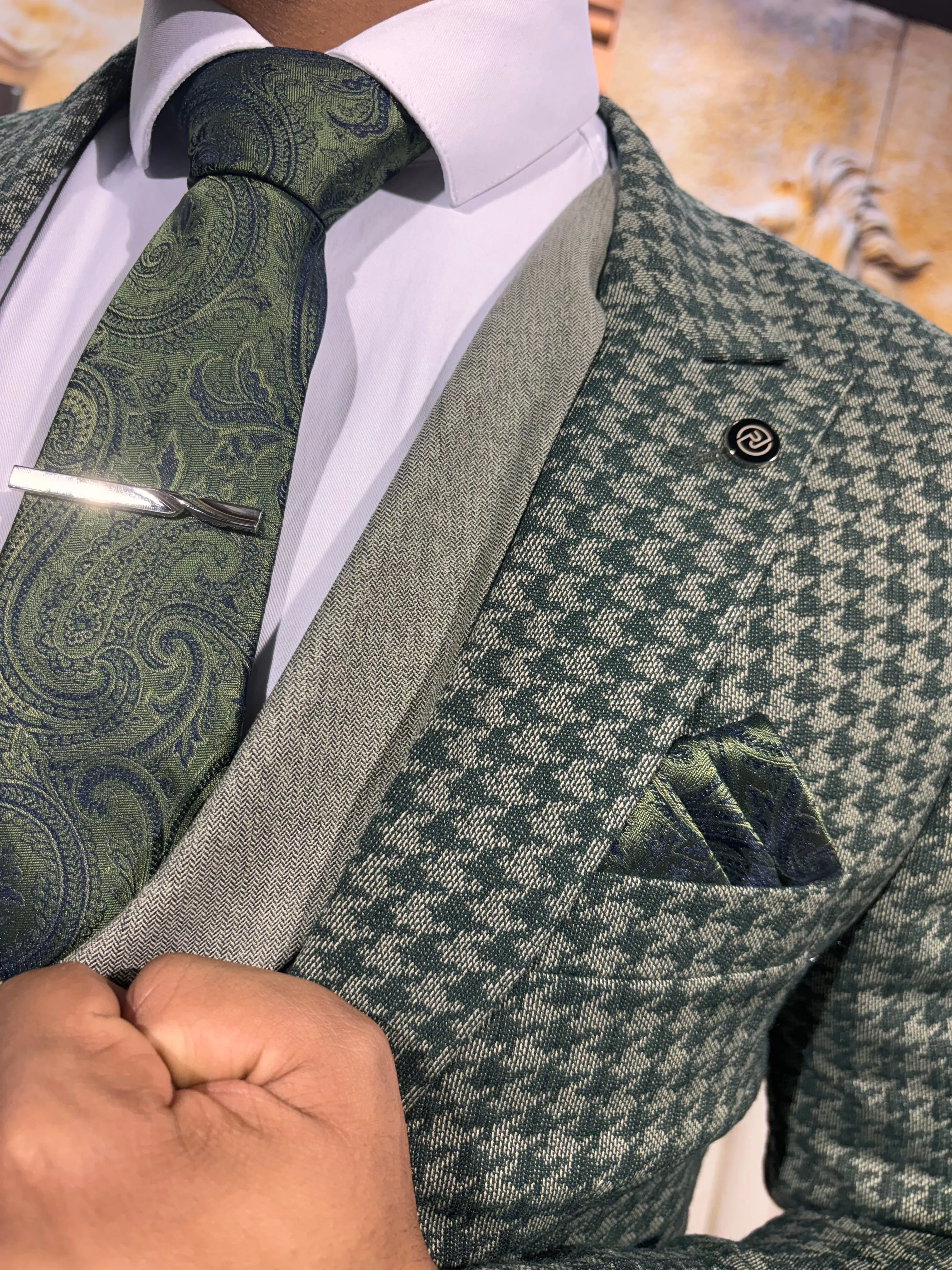 Barioni - Forest Green 3 Piece Suit