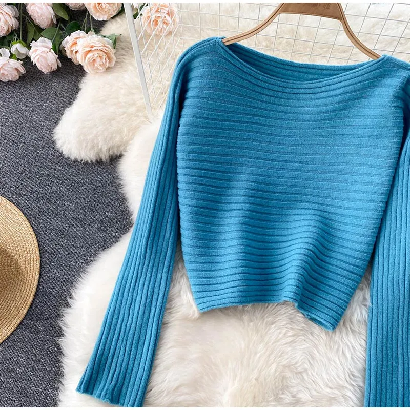 BerryBetty - Women Elegant Slim Two Piece Sets Female Sweater Dress Autumn Winter High Waist Knitted Ensemble Femme Medium Long Party Dresses