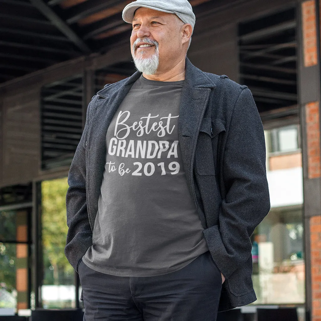Bestest Grandpa to be 2019 - Pregnancy Announcement Graphic T-Shirt for Grandpa