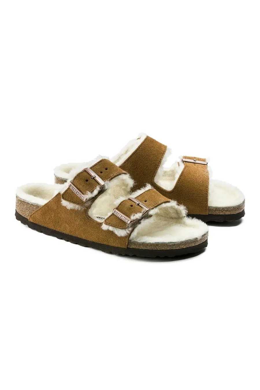 Birkenstock Arizona Mink Shearling Sandal - Regular