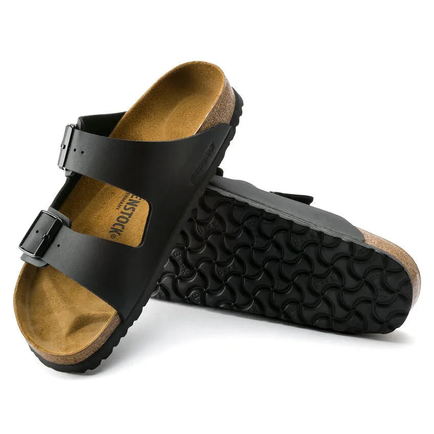 BIRKENSTOCK LADIES ARIZONA BIRKO FLOR - BLACK