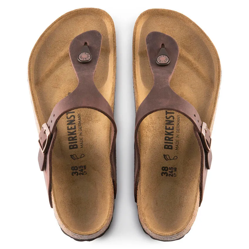 BIRKENSTOCK LADIES GIZEH OILED LEATHER - HABANA
