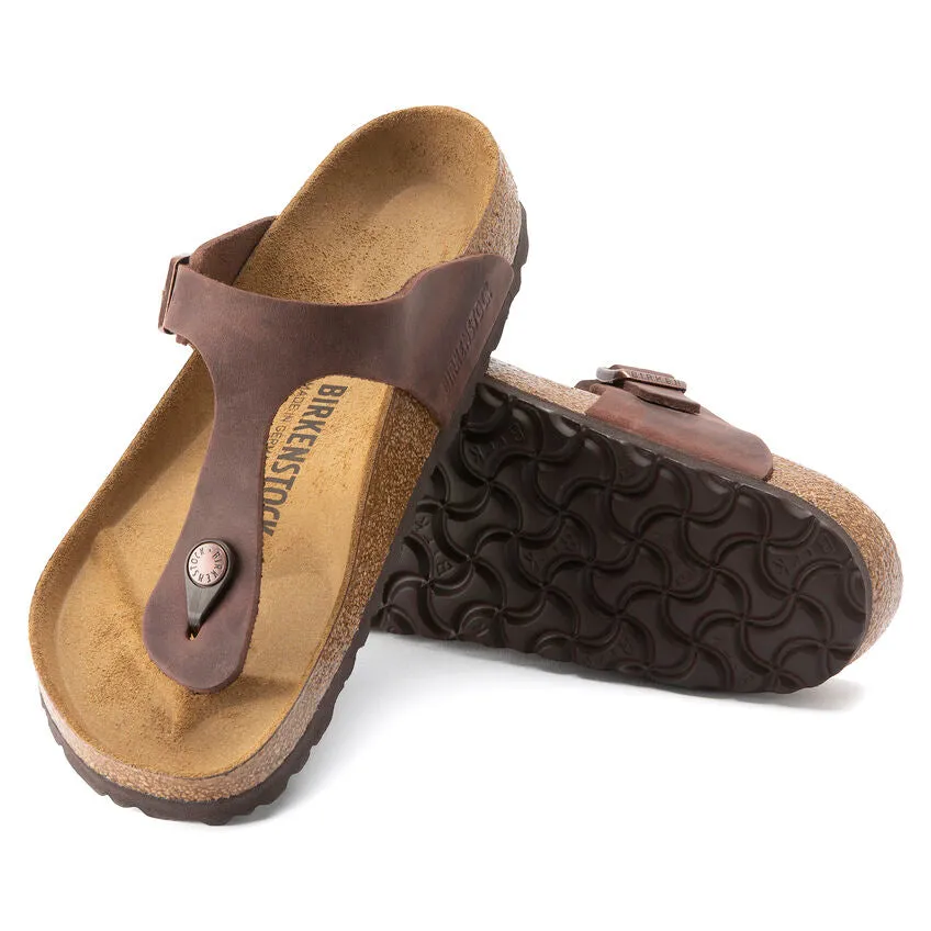 BIRKENSTOCK LADIES GIZEH OILED LEATHER - HABANA