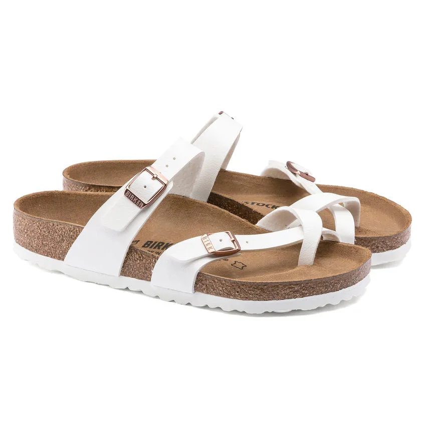 BIRKENSTOCK LADIES MAYARI BIRKO FLOR -  WHITE