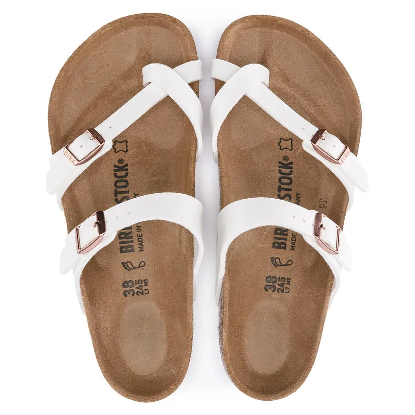BIRKENSTOCK LADIES MAYARI BIRKO FLOR -  WHITE