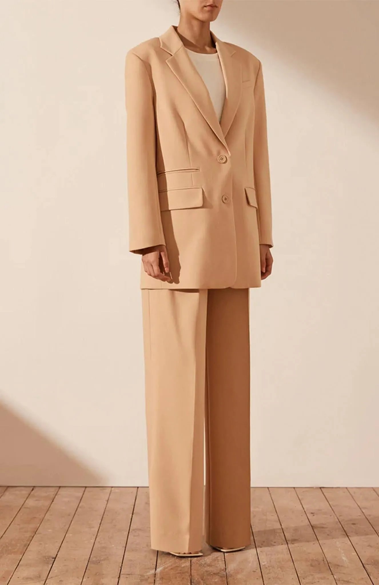 Bougie Beige | Beige Blazer Sets