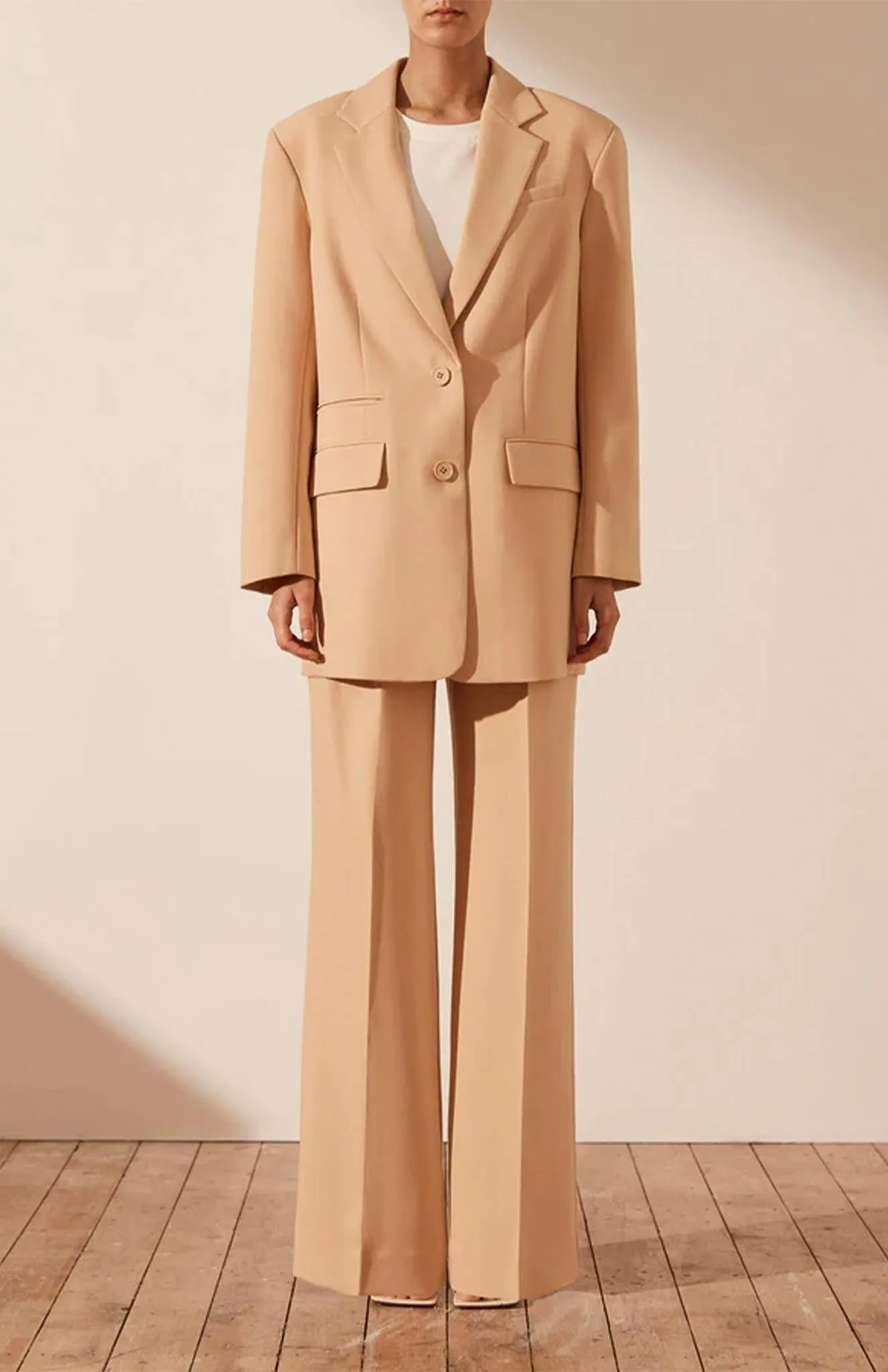 Bougie Beige | Beige Blazer Sets