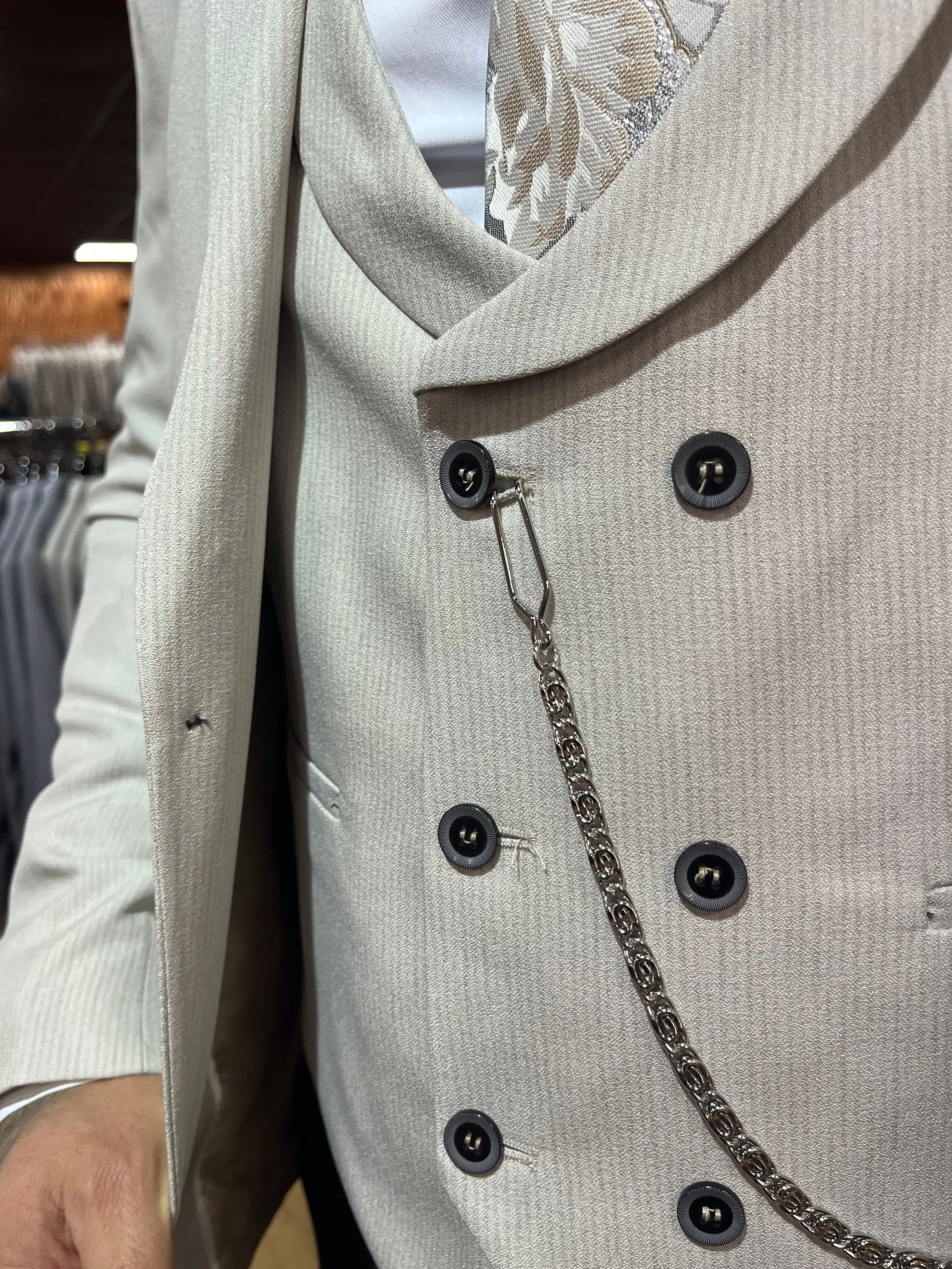 Brando - Stone 3 Piece Suit