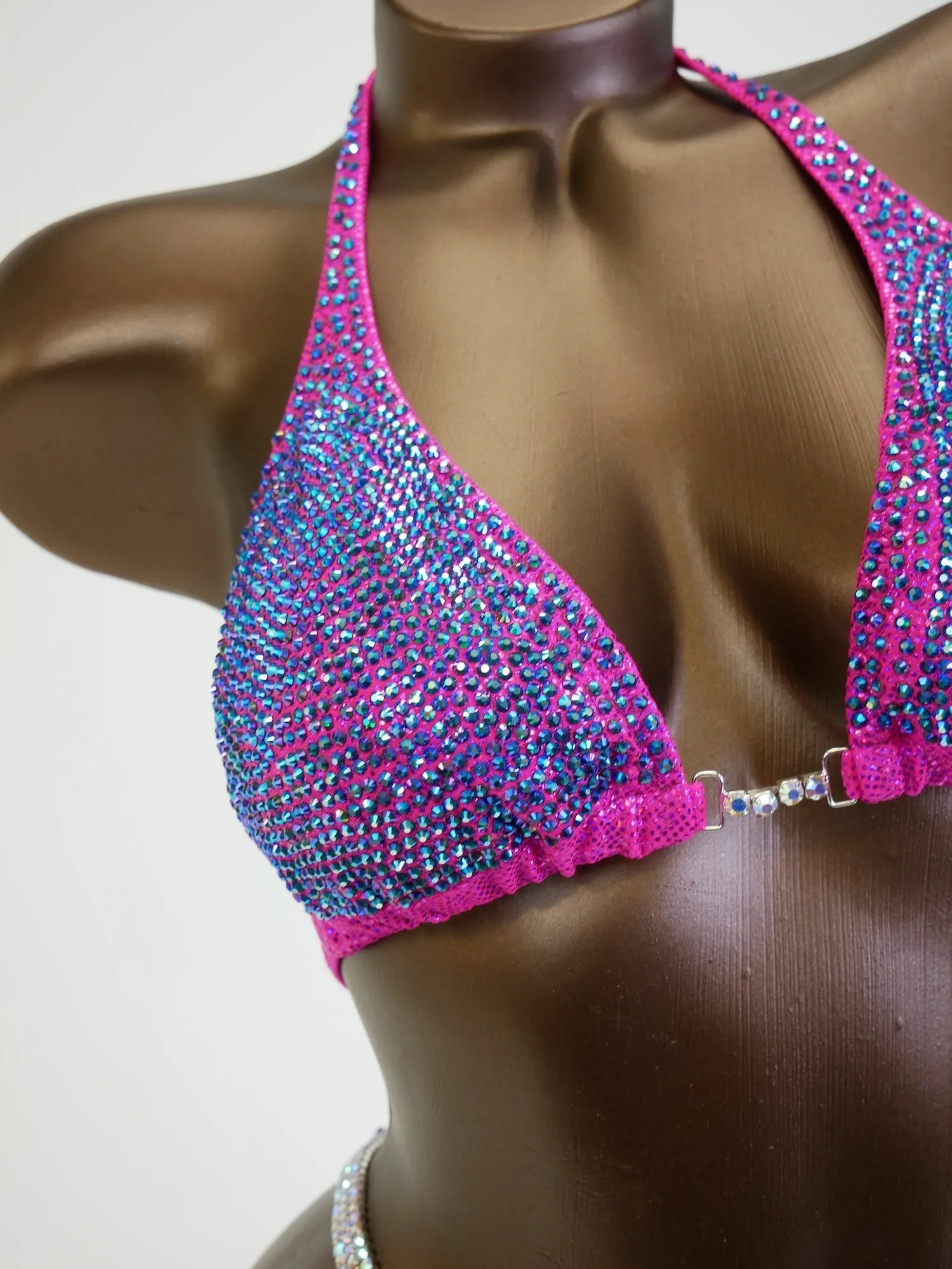 Bright Pink Peacock Wellness Suit
