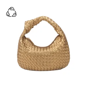 Brigitte Small Metallic Bronze Eco Chic Handle Bag