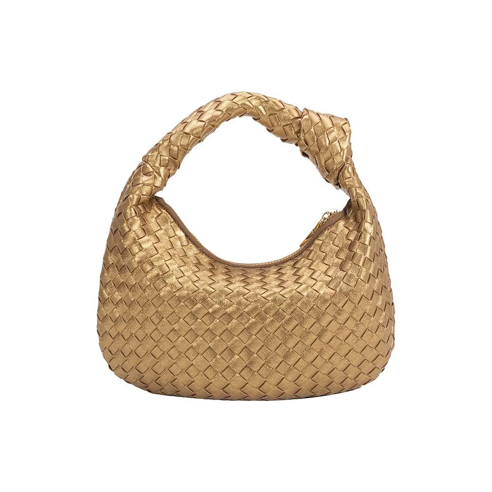 Brigitte Small Metallic Bronze Eco Chic Handle Bag