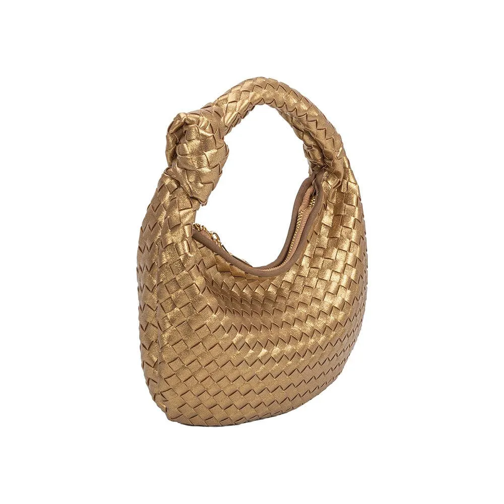 Brigitte Small Metallic Bronze Eco Chic Handle Bag