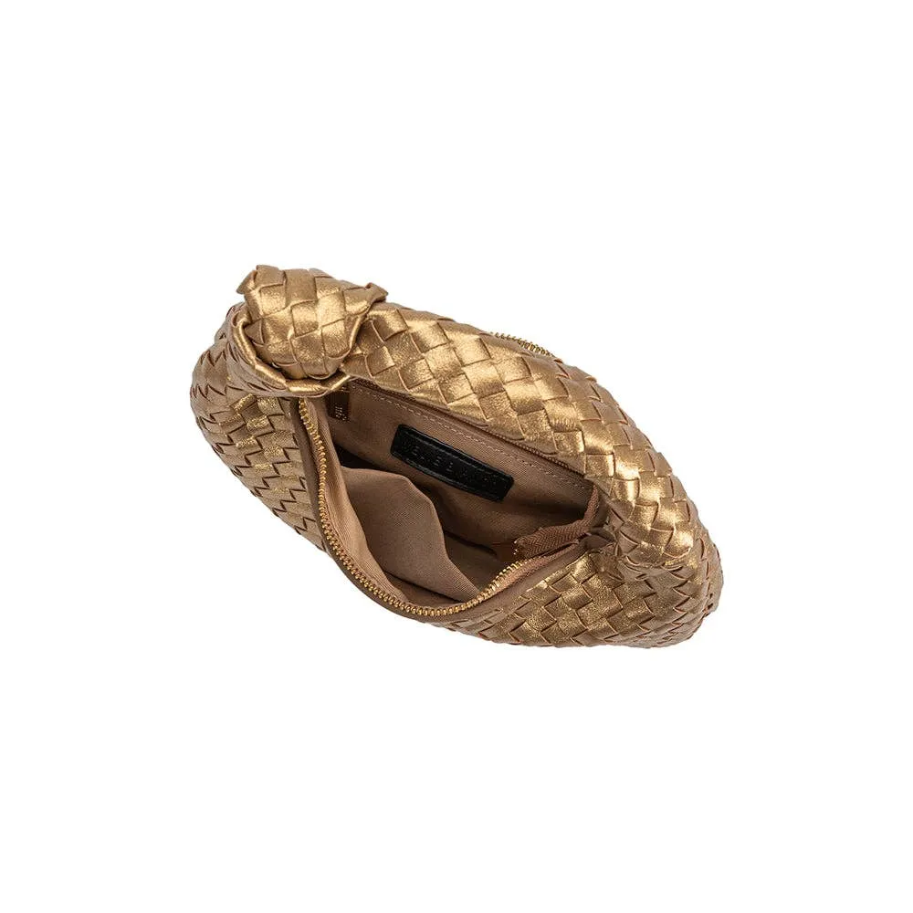 Brigitte Small Metallic Bronze Eco Chic Handle Bag