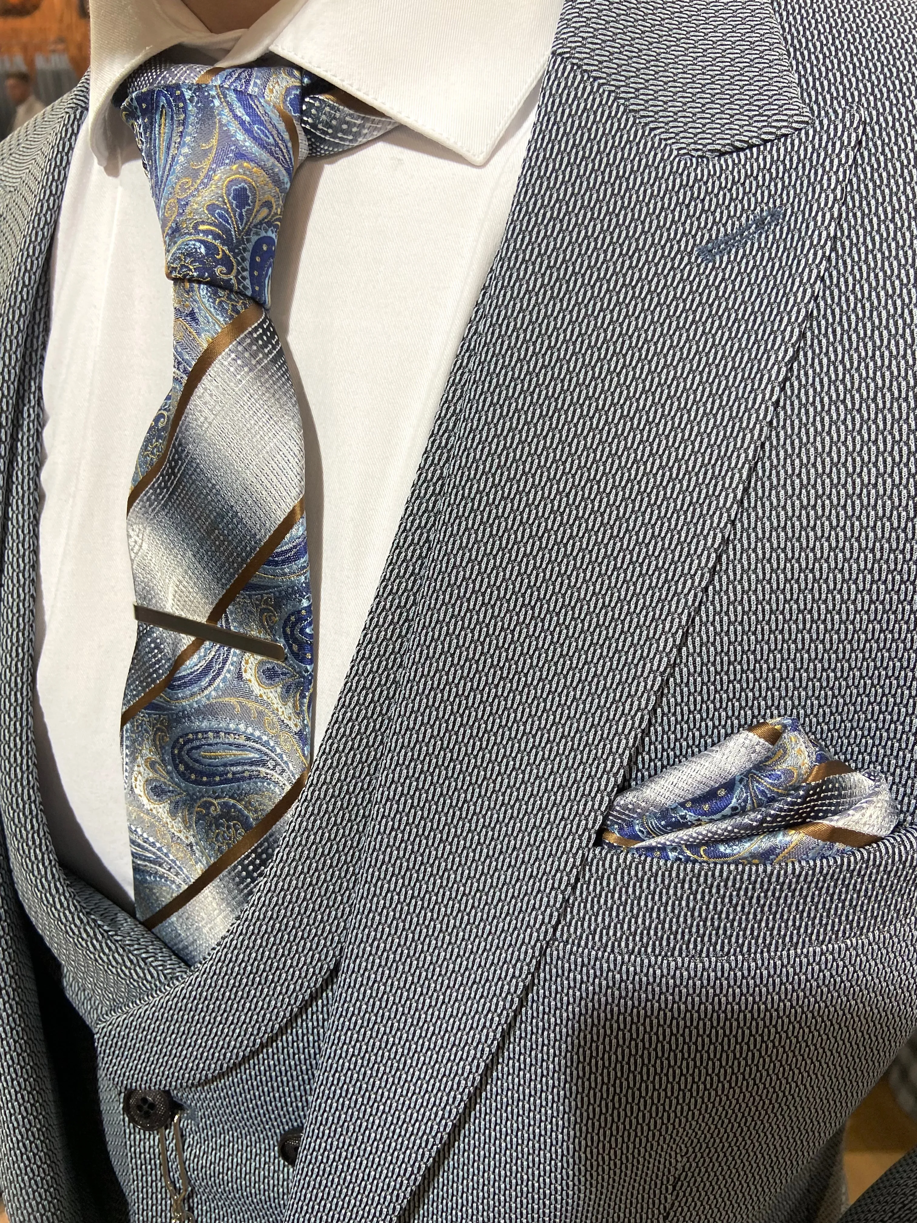 Bruno 1 - Blue 3 Piece Suit