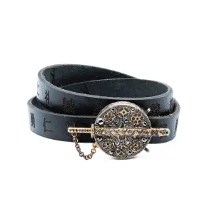 BUSHIDO LEATHER WRAP BRACELET