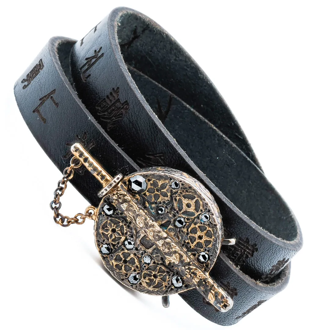 BUSHIDO LEATHER WRAP BRACELET