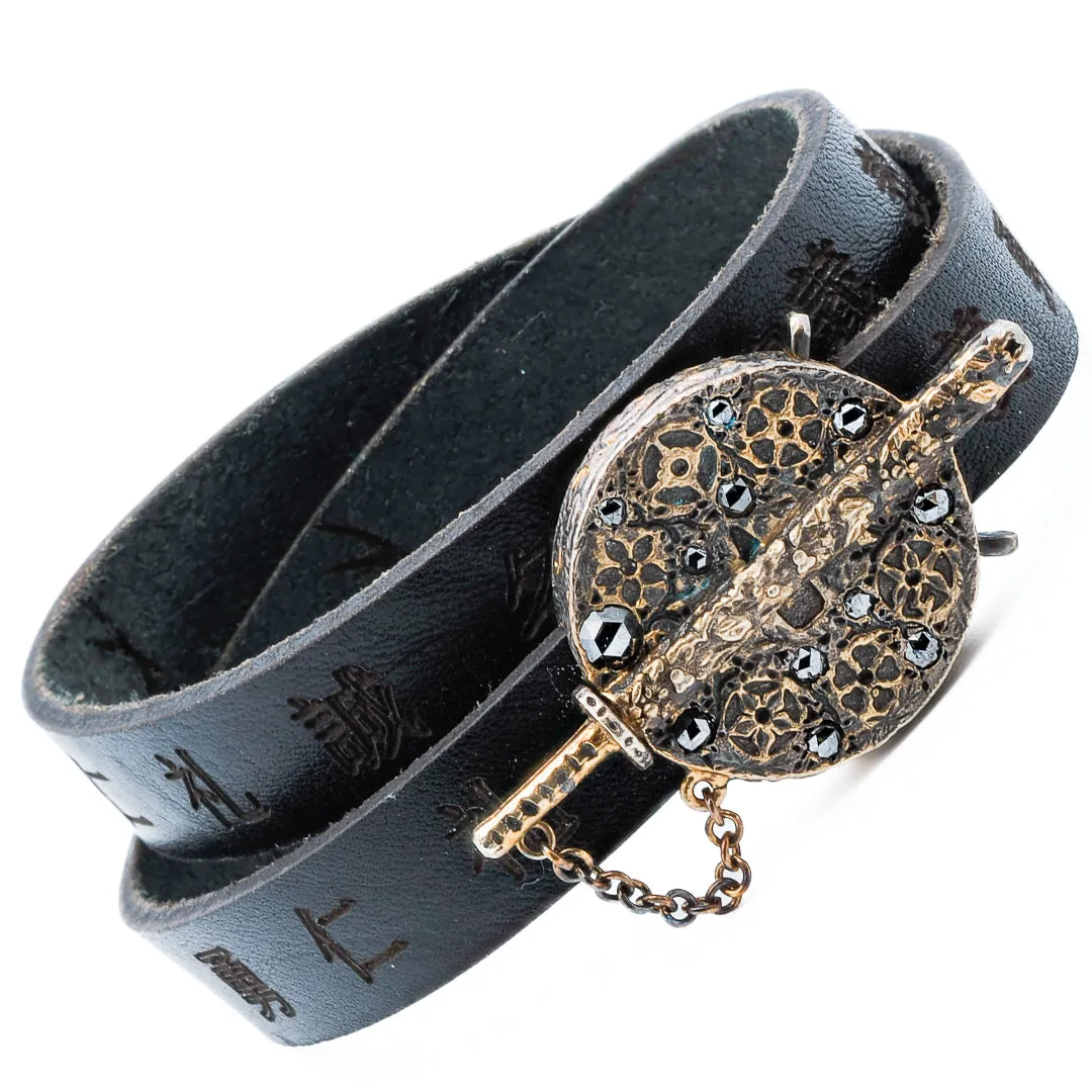 BUSHIDO LEATHER WRAP BRACELET
