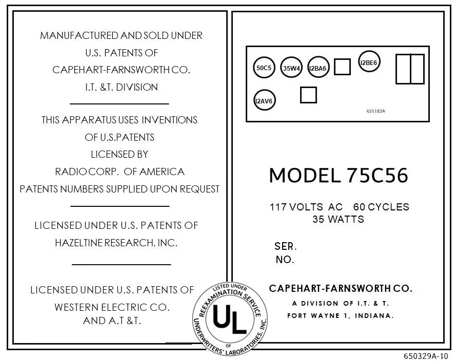 Capehart-Farnsworth-75C56