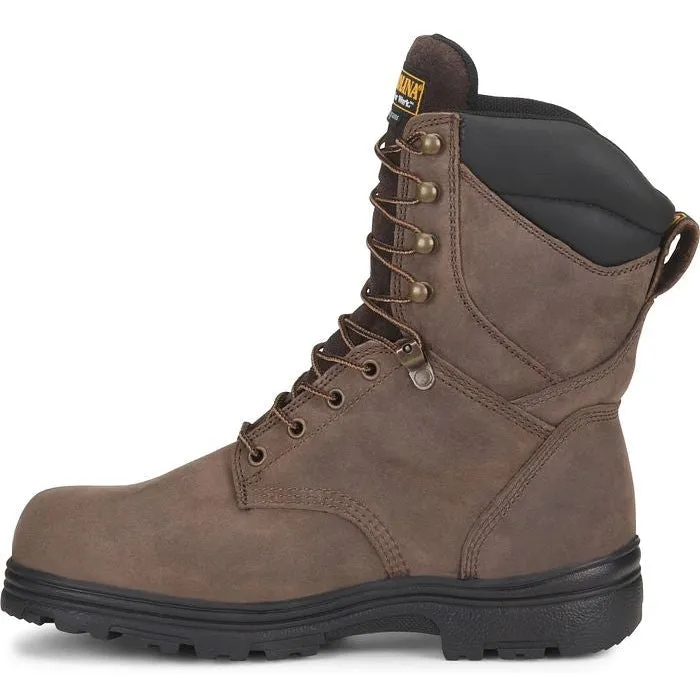 Carolina Men's Surveyor 8" Steel Toe Waterproof Slip Resist Work Boot -Brown- CA3534