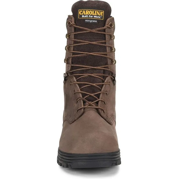 Carolina Men's Surveyor 8" Steel Toe Waterproof Slip Resist Work Boot -Brown- CA3534