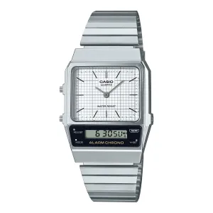 Casio Vintage Silver Watch AQ800E-7A