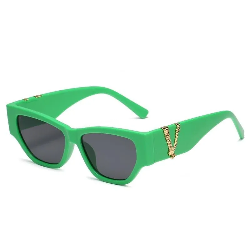 Cat Eye Sunglasses Women Men Oversized Vintage Square Shades Sun Glasses UV400