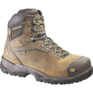 CAT Men's Diagnostic Hi Waterproof Insulated Steel Toe Work Boot - Brown- P89940