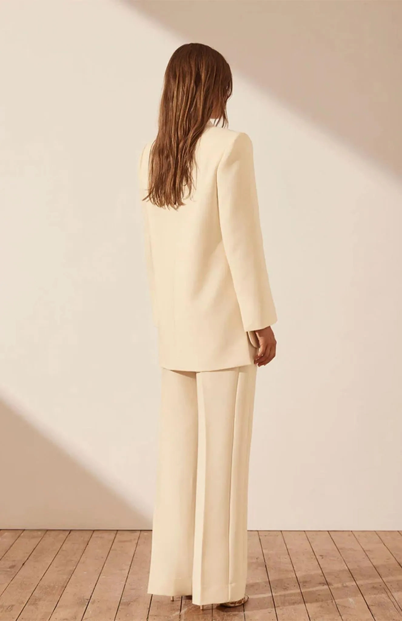 Champagne Charm | Beige Blazer Sets