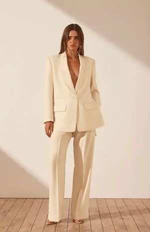 Champagne Charm | Beige Blazer Sets