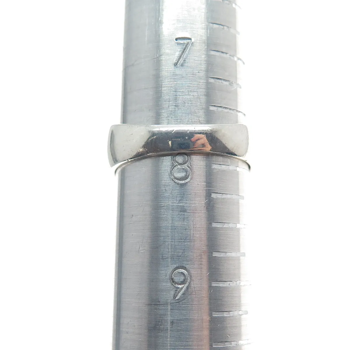 CHAPAL ZENRAY 925 Sterling Silver Vintage MOP & C Z Cross Dome Ring Size 8