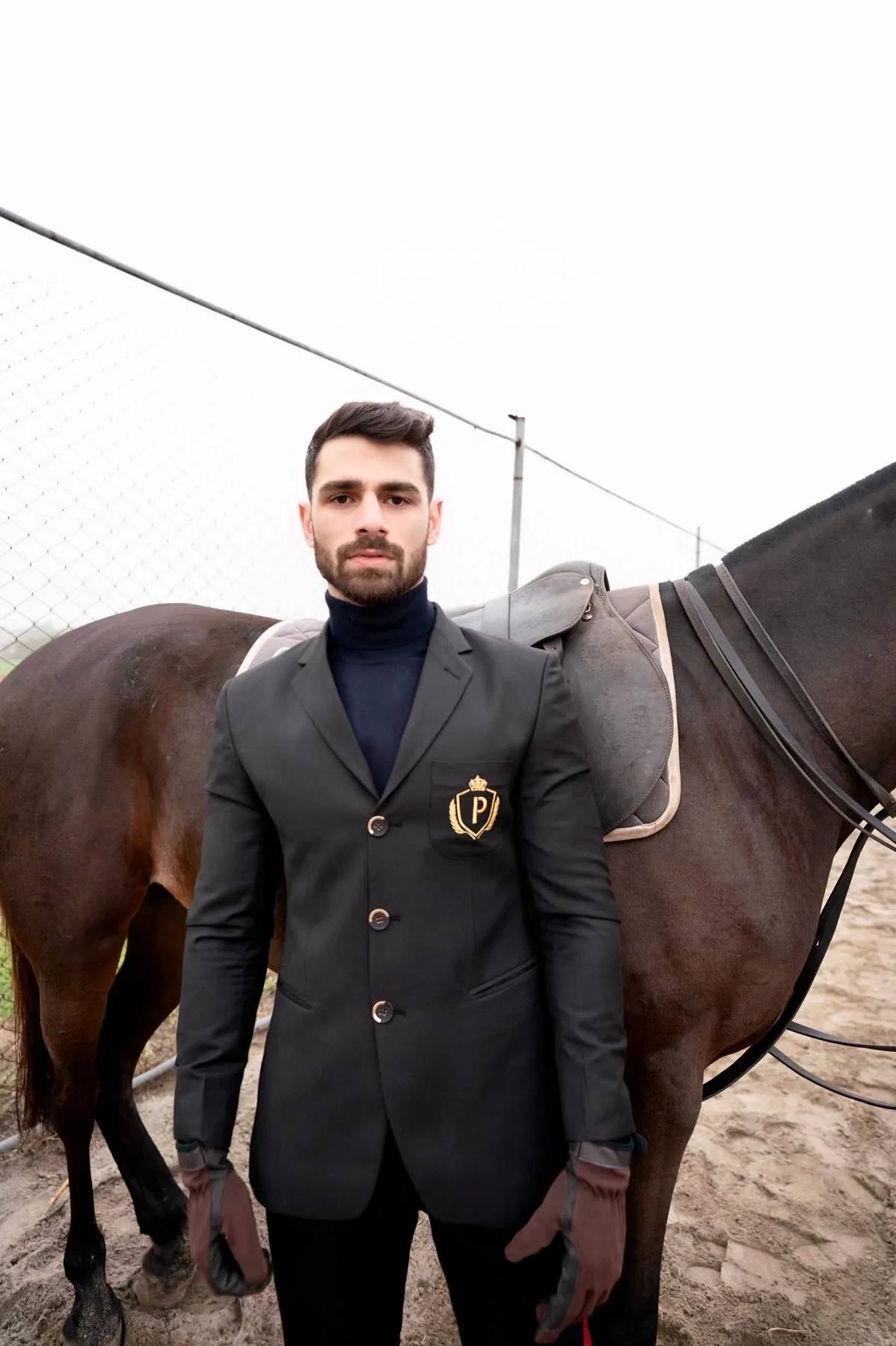 Charcoal Black - Equestrian Blazer