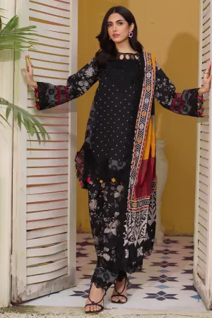 CHARIZMA | Embroidered Linen Shawl '24 | SHW4-03