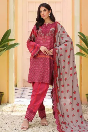 CHARIZMA | Embroidered Linen Shawl '24 | SHW4-06