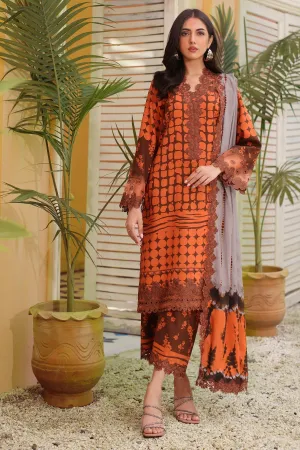 CHARIZMA | Embroidered Linen Shawl '24 | SHW4-08