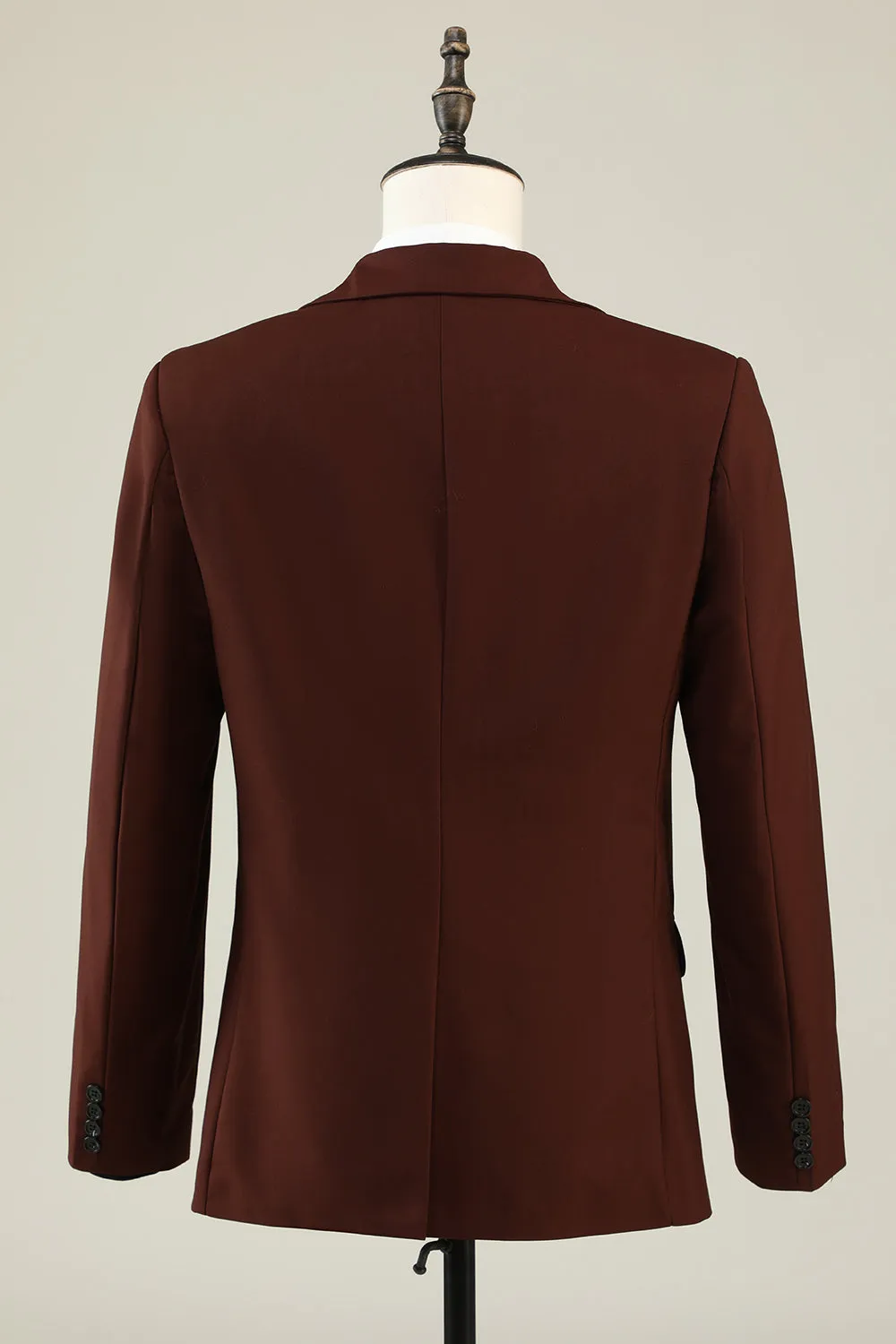 Classic 2-Piece Notched Lapel Brown Men's Prom Suit