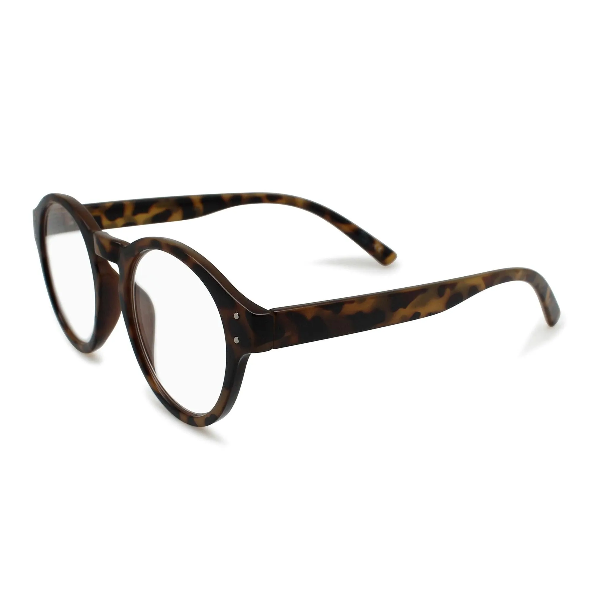 Classic Round Retro Reading Glasses for Men or Women R-428