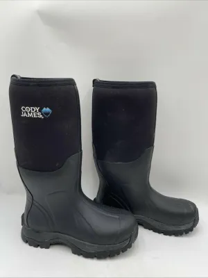 Cody James Men's Glacier Guard Insulated Rubber Boots Black Size 9D - Very Good