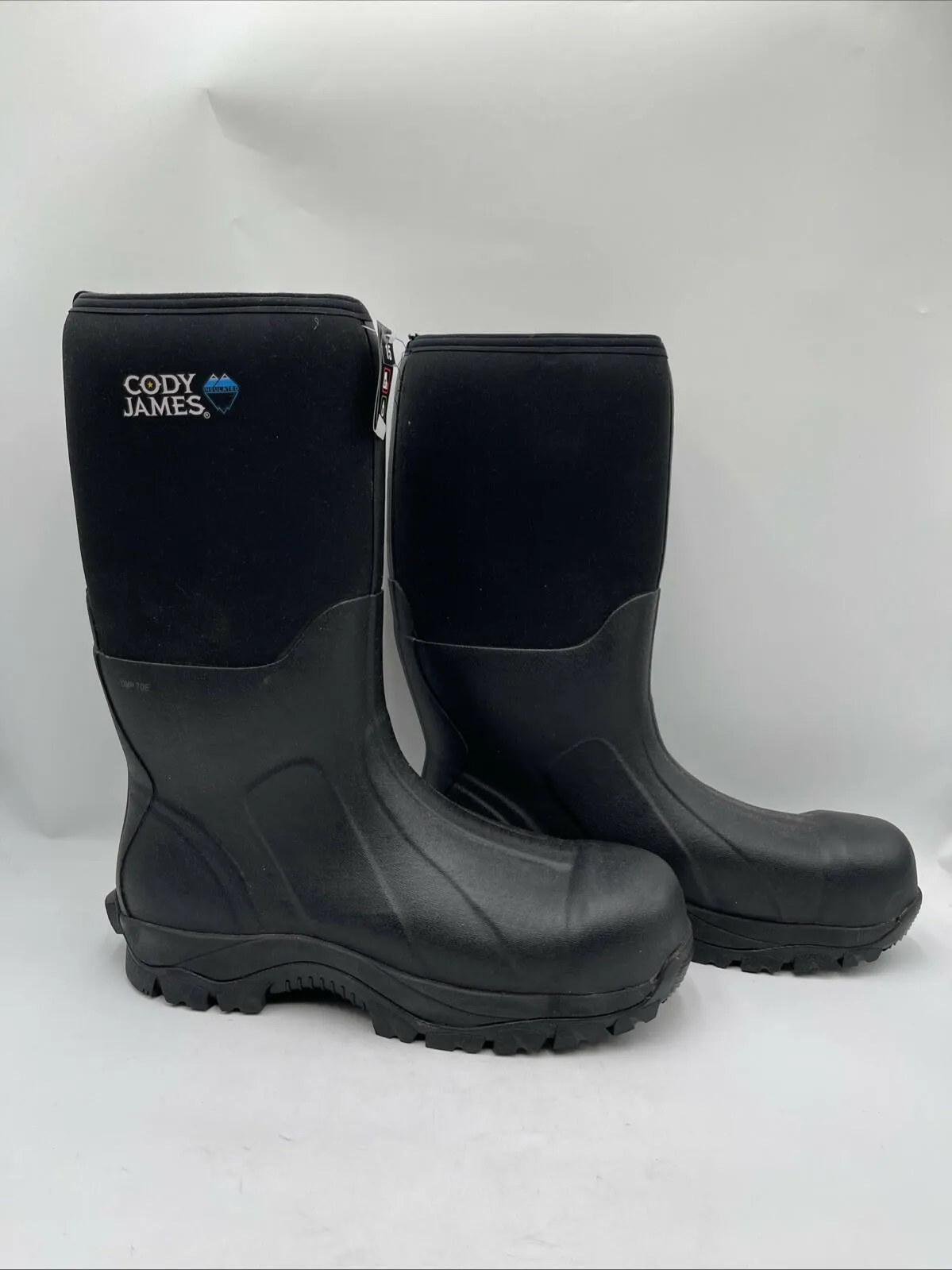 Cody James Men's Glacier Guard Insulated Rubber Boots Comp Toe Black Size 15D - Very Good
