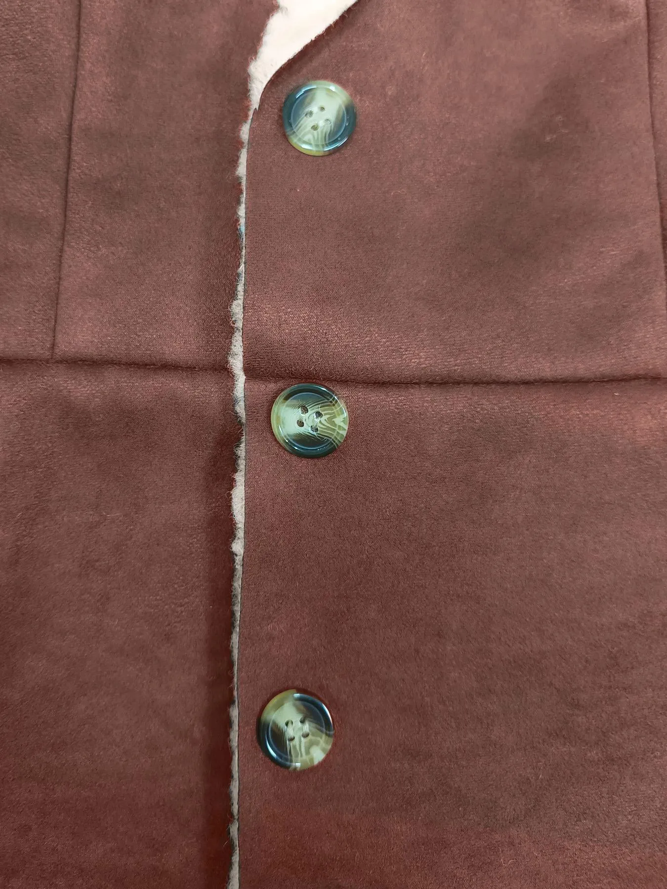 Cold-Proof Leather & Velvet Coat