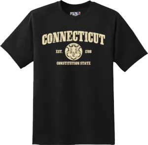 Connecticut State Vintage Retro Hometown America Gift T Shirt New Graphic Tee