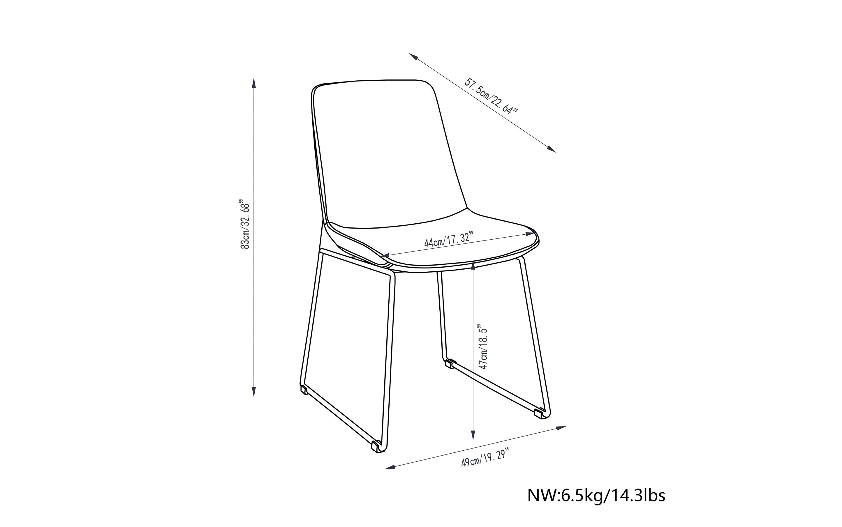 Corina / Hunter 7 Pc Dining Set