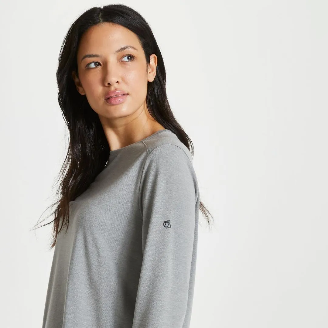 Craghoppers First Layer Long Sleeve Tee - Soft Grey Marl